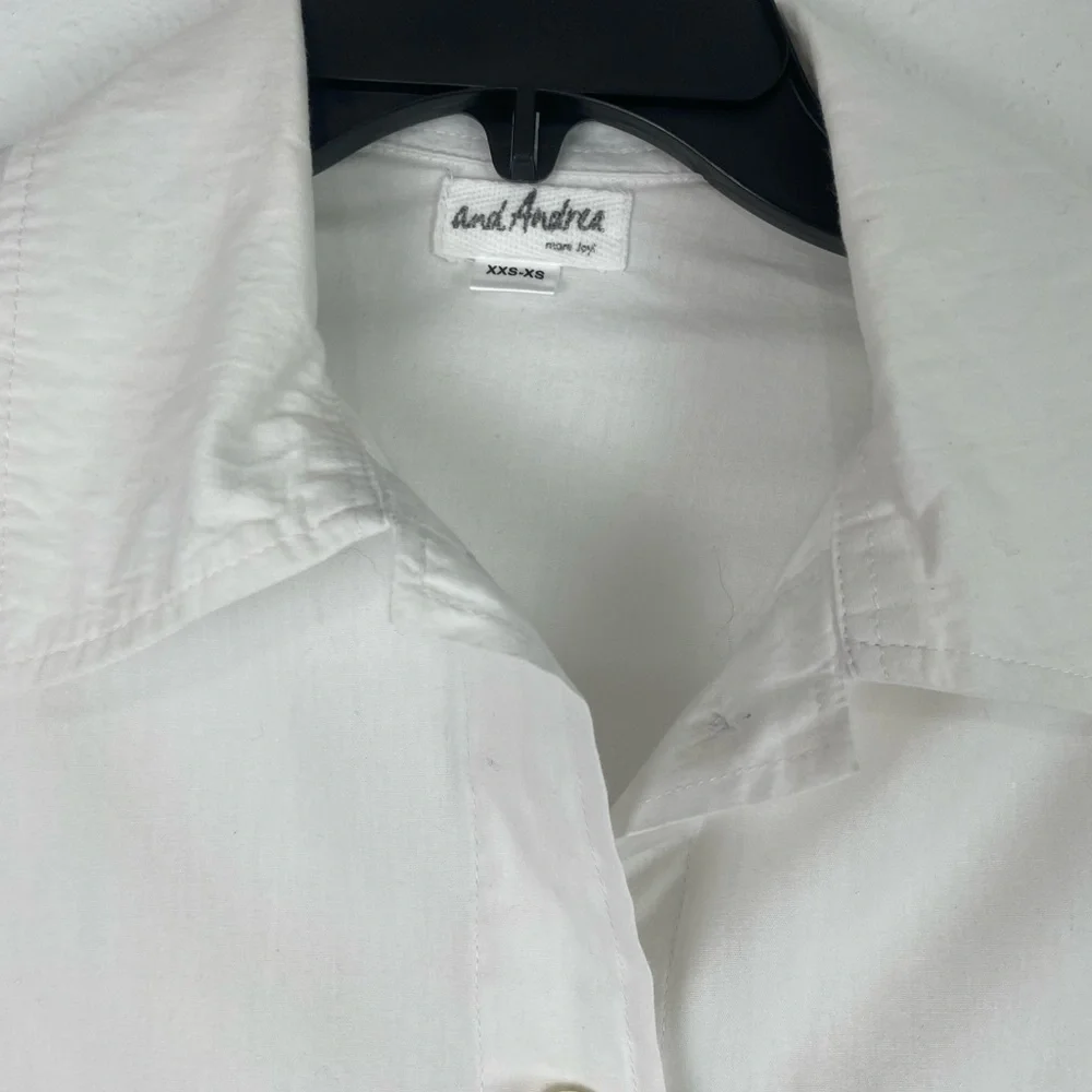 White Button-Up Shirt 100% Cotton - Picture 3 of 6